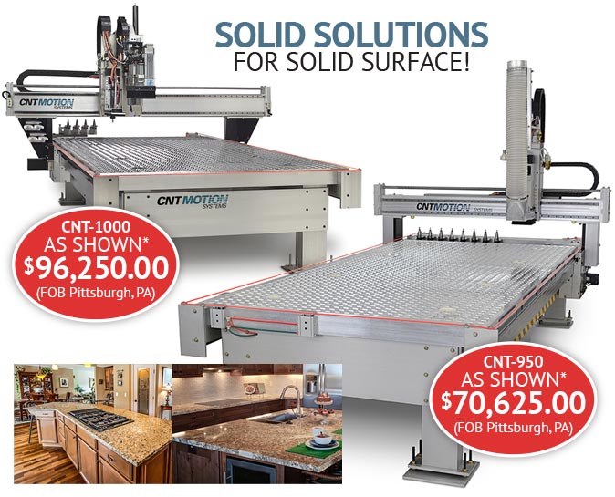 Solid Surface CNC Machines