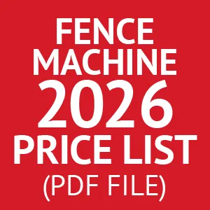 Fence Machine 2026 Price List Graphic