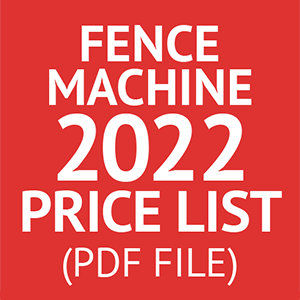 fence machine price list link